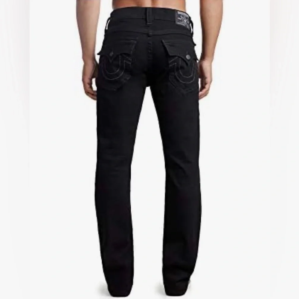 True Religion Ricky Relaxed Straight Jeans Black 29